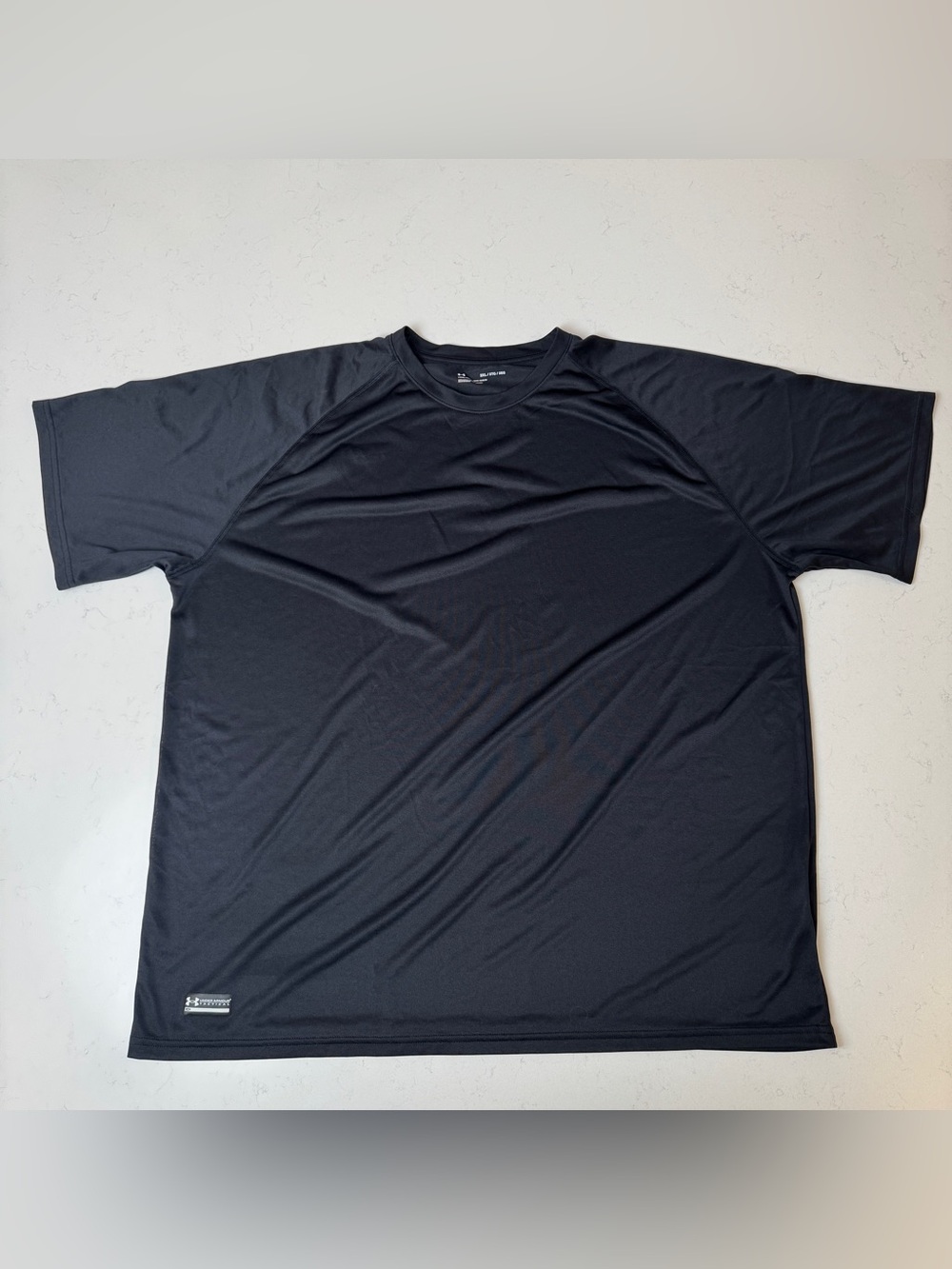 Men's Black Athletic Short Sleeve Crew Tee